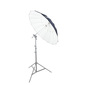 Cactus Fiberglass 40" Black/White Reflector Umbrella F-403 (demo with light stand)