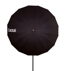 Cactus Fiberglass 60" Black/White Reflector Umbrella F-603 - Front