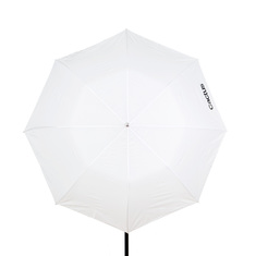 43" White Diffusion Collapsible Umbrella - Front